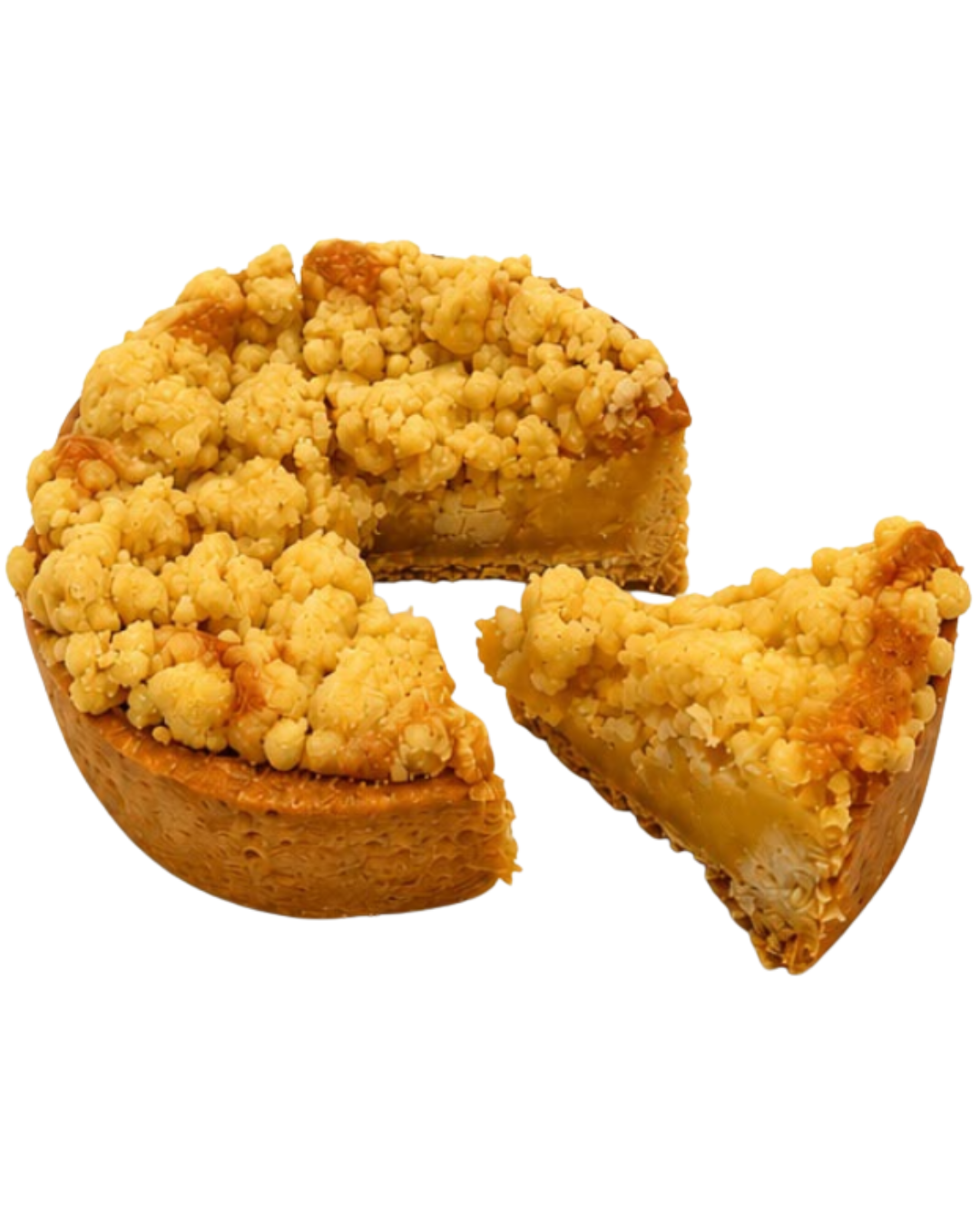 Französische Tratlets mit Marzipan und Streusel